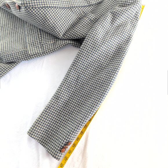Vintage Hammonton Park 100% Virgin Wool Houndstooth Sport Coat Men's Size 48/2XL - Picture 10 of 11